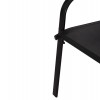 ΣΕΤ ΤΡΑΠΕΖΑΡΙΑΣ 5ΤΜΧ ADAM HM10896.03 ΤΡΑΠΕΖΙ 120x70εκ & 4 ΠΟΛΥΘΡΟΝΕΣ--ΜΑΥΡΟ