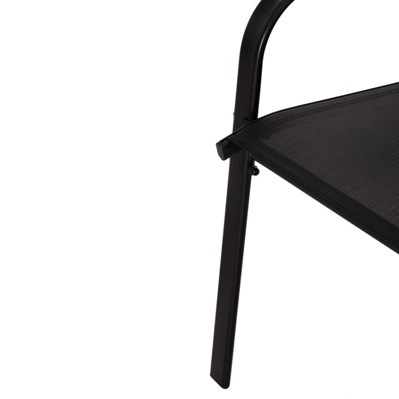 ΣΕΤ ΤΡΑΠΕΖΑΡΙΑΣ 5ΤΜΧ ADAM HM10896.03 ΤΡΑΠΕΖΙ 120x70εκ & 4 ΠΟΛΥΘΡΟΝΕΣ--ΜΑΥΡΟ