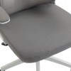 ΚΑΡΕΚΛΑ ΓΡΑΦΕΙΟΥ KESI HM1222.02 ΑΝΟΙΧΤΟ ΓΚΡΙ MESH--ΛΕΥΚΟ PP 52x50x122Υεκ.