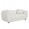 ΚΑΝΑΠΕΣ 2-ΘΕΣΙΟΣ LYKKE HM3324.02 ΕΚΡΟΥ ΥΦΑΣΜΑ 172x89x70Υεκ.