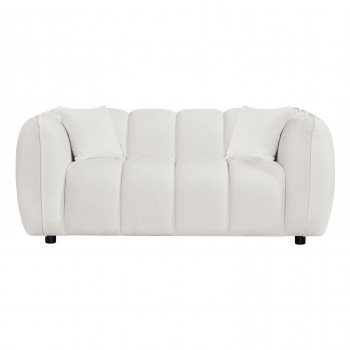 ΚΑΝΑΠΕΣ 2-ΘΕΣΙΟΣ LYKKE HM3324.02 ΕΚΡΟΥ ΥΦΑΣΜΑ 172x89x70Υεκ.