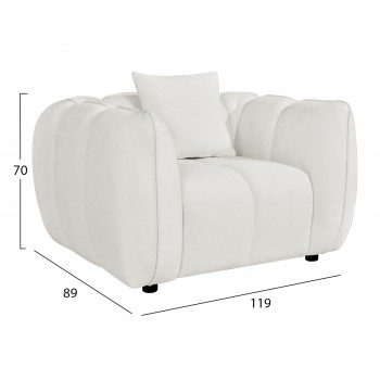 ΠΟΛΥΘΡΟΝΑ LYKKE HM3325.02 ΕΚΡΟΥ ΥΦΑΣΜΑ 119x89x70Υεκ