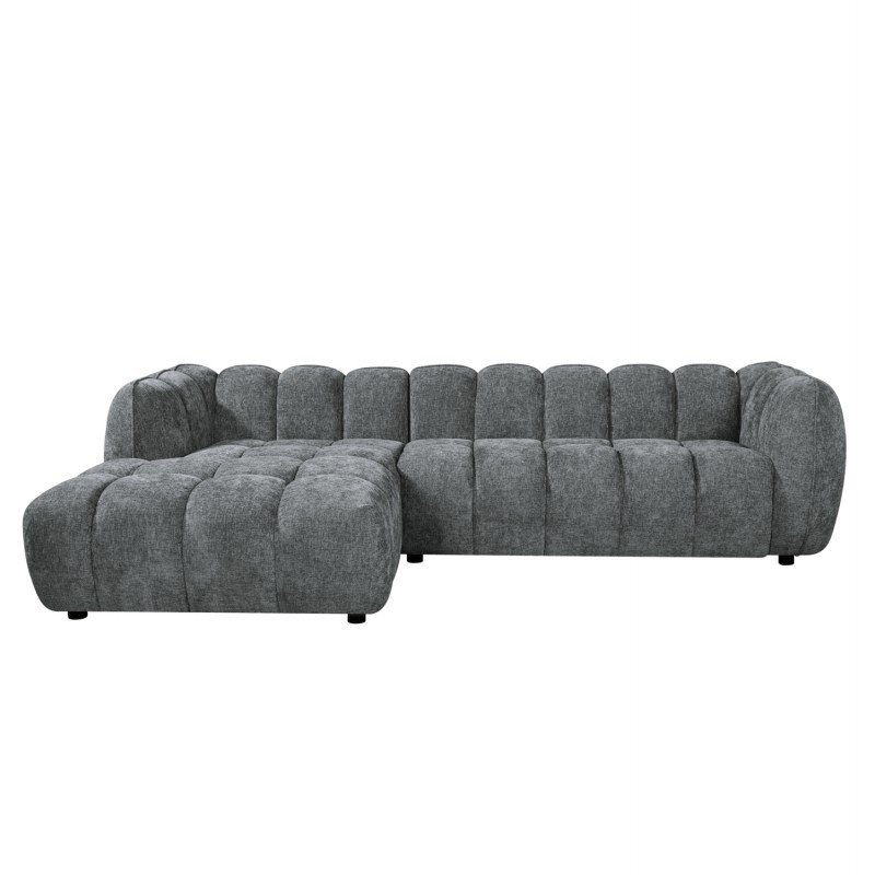 ΣΕΤ ΚΑΝΑΠΕΣ ΓΩΝΙΑ (ΑΡΙΣΤΕΡΗ)-ΠΟΛΥΘΡΟΝΑ LOUNGE LYKKE HM10820.01L ΓΚΡΙ ΥΦΑΣΜΑ
