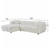 ΣΕΤ ΚΑΝΑΠΕΣ ΓΩΝΙΑ (ΑΡΙΣΤΕΡΗ)-ΠΟΛΥΘΡΟΝΑ LOUNGE LYKKE HM10820.02L ΕΚΡΟΥ ΥΦΑΣΜΑ