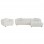 ΣΕΤ ΚΑΝΑΠΕΣ ΓΩΝΙΑ (ΔΕΞΙΑ)-ΠΟΛΥΘΡΟΝΑ LOUNGE LYKKE HM10820.02R ΕΚΡΟΥ ΥΦΑΣΜΑ