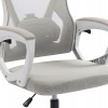 ΚΑΡΕΚΛΑ ΓΡΑΦΕΙΟΥ SALAS HM1223.02 P.P. ΛΕΥΚΟ-ΓΚΡΙ MESH ΥΦΑΣΜΑ 60x60x118-128Υεκ