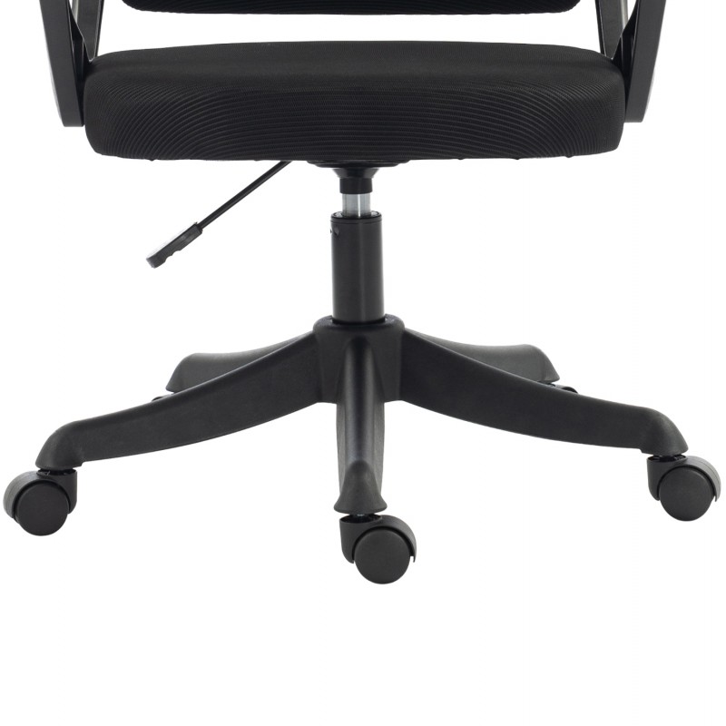 ΚΑΡΕΚΛΑ ΓΡΑΦΕΙΟΥ FRANTIC HM1224.01 ΜΑΥΡO MESH & ΠΟΛΥΠΡΟΠΥΛΕΝΙΟ 60x60x134Υεκ