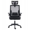ΚΑΡΕΚΛΑ ΓΡΑΦΕΙΟΥ MATRON HM1226.01 ΜΑΥΡO PP & MESH ΥΦΑΣΜΑ 47x47x128Υεκ