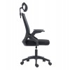 ΚΑΡΕΚΛΑ ΓΡΑΦΕΙΟΥ MATRON HM1226.01 ΜΑΥΡO PP & MESH ΥΦΑΣΜΑ 47x47x128Υεκ