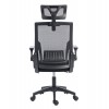 ΚΑΡΕΚΛΑ ΓΡΑΦΕΙΟΥ MATRON HM1226.01 ΜΑΥΡO PP & MESH ΥΦΑΣΜΑ 47x47x128Υεκ