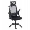 ΚΑΡΕΚΛΑ ΓΡΑΦΕΙΟΥ MATRON HM1226.01 ΜΑΥΡO PP & MESH ΥΦΑΣΜΑ 47x47x128Υεκ