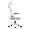 ΚΑΡΕΚΛΑ ΓΡΑΦΕΙΟΥ MATRON HM1226.02 ΛΕΥΚΟ PP--ΑΝΟΙΧΤΟ ΓΚΡΙ MESH 47x47x128Υεκ