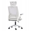 ΚΑΡΕΚΛΑ ΓΡΑΦΕΙΟΥ MATRON HM1226.02 ΛΕΥΚΟ PP--ΑΝΟΙΧΤΟ ΓΚΡΙ MESH 47x47x128Υεκ