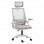 ΚΑΡΕΚΛΑ ΓΡΑΦΕΙΟΥ MATRON HM1226.02 ΛΕΥΚΟ PP--ΑΝΟΙΧΤΟ ΓΚΡΙ MESH 47x47x128Υεκ
