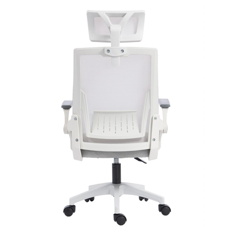 ΚΑΡΕΚΛΑ ΓΡΑΦΕΙΟΥ MATRON HM1226.02 ΛΕΥΚΟ PP--ΑΝΟΙΧΤΟ ΓΚΡΙ MESH 47x47x128Υεκ