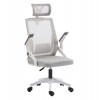 ΚΑΡΕΚΛΑ ΓΡΑΦΕΙΟΥ MATRON HM1226.02 ΛΕΥΚΟ PP--ΑΝΟΙΧΤΟ ΓΚΡΙ MESH 47x47x128Υεκ