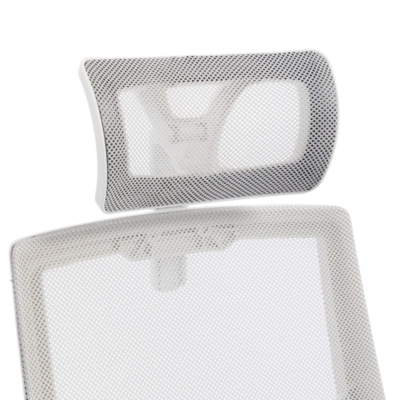 ΚΑΡΕΚΛΑ ΓΡΑΦΕΙΟΥ MATRON HM1226.02 ΛΕΥΚΟ PP--ΑΝΟΙΧΤΟ ΓΚΡΙ MESH 47x47x128Υεκ