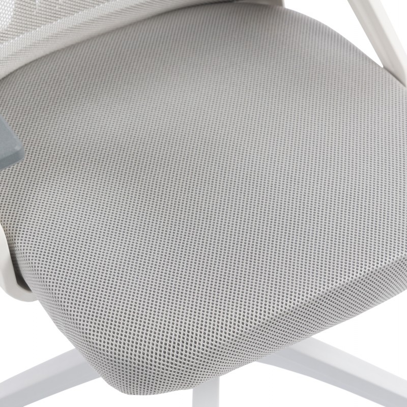 ΚΑΡΕΚΛΑ ΓΡΑΦΕΙΟΥ MATRON HM1226.02 ΛΕΥΚΟ PP--ΑΝΟΙΧΤΟ ΓΚΡΙ MESH 47x47x128Υεκ