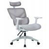ΚΑΡΕΚΛΑ ΓΡΑΦΕΙΟΥ APEX HM1227.02 ΛΕΥΚΟ PP--ΑΝΟΙΧΤΟ ΓΚΡΙ MESH 68x68x120-130Υεκ