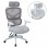 ΚΑΡΕΚΛΑ ΓΡΑΦΕΙΟΥ APEX HM1227.02 ΛΕΥΚΟ PP--ΑΝΟΙΧΤΟ ΓΚΡΙ MESH 68x68x120-130Υεκ