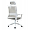 ΚΑΡΕΚΛΑ ΓΡΑΦΕΙΟΥ VELOCITY HM1229.02 ΛΕΥΚΟ PP--ΑΝΟΙΧΤΟ ΓΚΡΙ MESH 61x62x123Υεκ