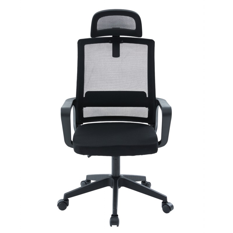 ΚΑΡΕΚΛΑ ΓΡΑΦΕΙΟΥ VELOCITY HM1229.01 ΜΑΥΡO MESH & PP 61x62x123Υεκ