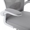 ΚΑΡΕΚΛΑ ΓΡΑΦΕΙΟΥ FLOATER HM1230.02 ΛΕΥΚΟ PP--ΑΝΟΙΧΤΟ ΓΚΡΙ MESH 62x62x106-116Υεκ