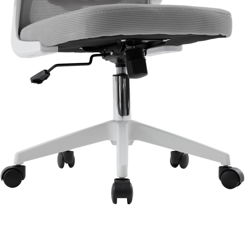 ΚΑΡΕΚΛΑ ΓΡΑΦΕΙΟΥ FLOATER HM1230.02 ΛΕΥΚΟ PP--ΑΝΟΙΧΤΟ ΓΚΡΙ MESH 62x62x106-116Υεκ