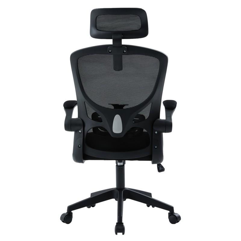 ΚΑΡΕΚΛΑ ΓΡΑΦΕΙΟΥ FLOATER HM1230.01 ΜΑΥΡO MESH & PP 62x62x106-116Υεκ