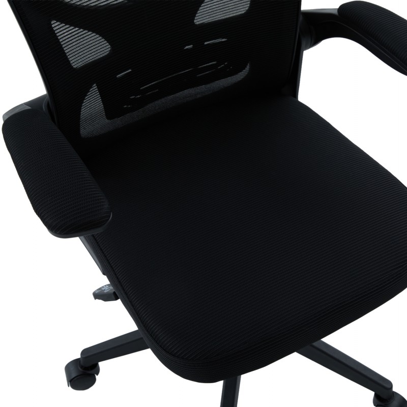 ΚΑΡΕΚΛΑ ΓΡΑΦΕΙΟΥ FLOATER HM1230.01 ΜΑΥΡO MESH & PP 62x62x106-116Υεκ