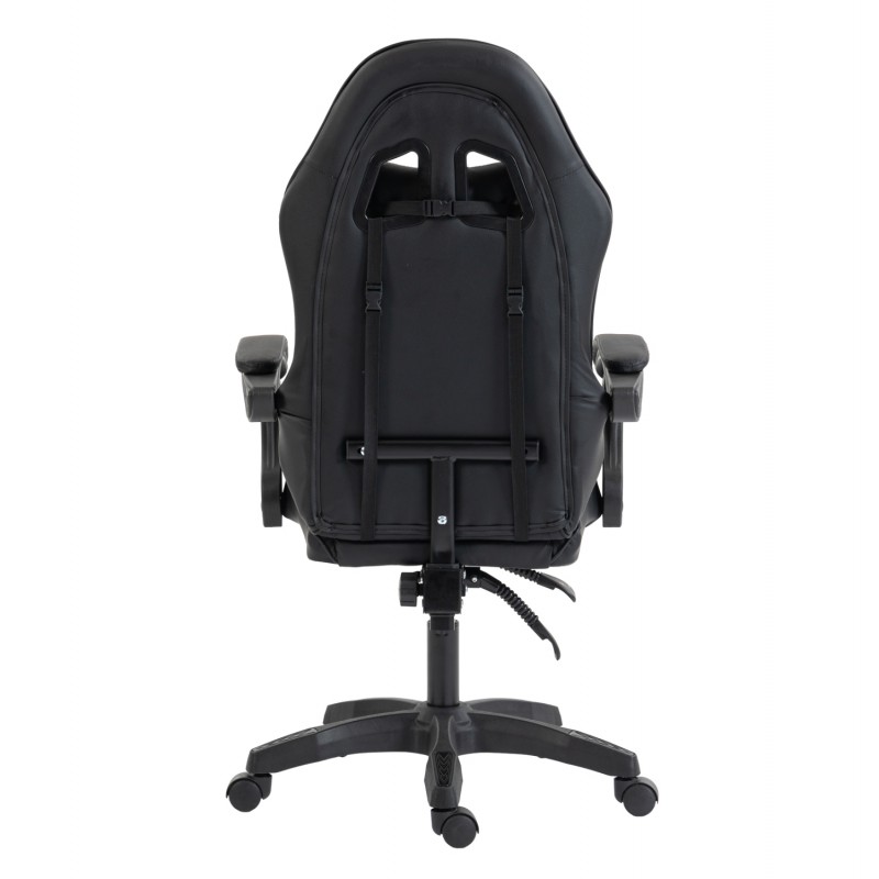 ΚΑΡΕΚΛΑ GAMING STRATUS HM1231.01 ΜΑΥΡΟ PVC--ΜΕ ΜΑΞIΛΑΡΑΚΙΑ ΜΕΣΗΣ/ΚΕΦΑΛΗΣ 62x62x119Υεκ