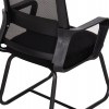 ΚΑΡΕΚΛΑ ΕΠΙΣΚΕΠΤΗ CASTER HM1228.01 PP--MESH--ΜΕΤΑΛΛΟ ΜΑΥΡΟ 46x52x94Υεκ