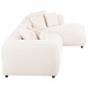 ΚΑΝΑΠΕΣ ΓΩΝΙΑ (ΔΕΞΙΑ) 3-ΘΕΣΙΟΣ GRACE HM3280.02R ΛΕΥΚΟ ΥΦΑΣΜΑ 252x160x70-90Υεκ
