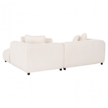 ΚΑΝΑΠΕΣ ΓΩΝΙΑ (ΔΕΞΙΑ) 3-ΘΕΣΙΟΣ GRACE HM3280.02R ΛΕΥΚΟ ΥΦΑΣΜΑ 252x160x70-90Υεκ