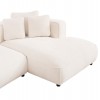 ΚΑΝΑΠΕΣ ΓΩΝΙΑ (ΔΕΞΙΑ) 3-ΘΕΣΙΟΣ GRACE HM3280.02R ΛΕΥΚΟ ΥΦΑΣΜΑ 252x160x70-90Υεκ