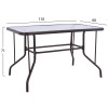 ΣΕΤ ΤΡΑΠΕΖΑΡΙΑΣ 5ΤΜΧ ΕΞ.ΧΩΡΟΥ ADAM HM10873.01 ΜΕΤΑΛΛΟ & WICKER ΣΕ ΚΑΦΕ