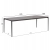 ΣΕΤ ΤΡΑΠΕΖΑΡΙΑΣ 9ΤΜΧ STAD HM10865.01 ΓΚΡΙ ΑΛΟΥΜΙΝΙΟ-SINTERED STONE TOP-OLEFIN