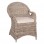 ΠΟΛΥΘΡΟΝΑ ΜΕ ΕΚΡΟΥ ΜΑΞΙΛΑΡΙ KEYLA HM9536 ΚΑΦΕ RATTAN 63x65x87Υεκ.