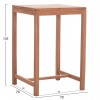 ΣΕΤ ΤΡΑΠΕΖΙ ΜΕ 2 ΣΚΑΜΠΟ ΜΠΑΡ PRESSCOT HM10918 ΞΥΛΟ TEAK ΣΕ ΦΥΣΙΚΟ ΧΡΩΜΑ