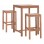 ΣΕΤ ΤΡΑΠΕΖΙ ΜΕ 2 ΣΚΑΜΠΟ ΜΠΑΡ PRESSCOT HM10918 ΞΥΛΟ TEAK ΣΕ ΦΥΣΙΚΟ ΧΡΩΜΑ