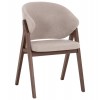 ΚΑΡΕΚΛΑ HANA HM9746.11 RUBBERWOOD ΣΕ ΜΑΥΡΟ ΧΡΩΜΑ-ΓΚΡΙ ΥΦΑΣΜΑ 55,5x60x85Yεκ.