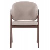 ΚΑΡΕΚΛΑ HANA HM9746.11 RUBBERWOOD ΣΕ ΜΑΥΡΟ ΧΡΩΜΑ-ΓΚΡΙ ΥΦΑΣΜΑ 55,5x60x85Yεκ.