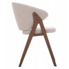 ΚΑΡΕΚΛΑ HANA HM9746.11 RUBBERWOOD ΣΕ ΜΑΥΡΟ ΧΡΩΜΑ-ΓΚΡΙ ΥΦΑΣΜΑ 55,5x60x85Yεκ.