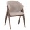 ΚΑΡΕΚΛΑ HANA HM9746.11 RUBBERWOOD ΣΕ ΜΑΥΡΟ ΧΡΩΜΑ-ΓΚΡΙ ΥΦΑΣΜΑ 55,5x60x85Yεκ.