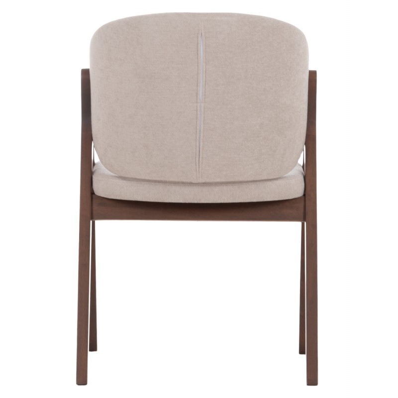 ΚΑΡΕΚΛΑ HANA HM9746.11 RUBBERWOOD ΣΕ ΜΑΥΡΟ ΧΡΩΜΑ-ΓΚΡΙ ΥΦΑΣΜΑ 55,5x60x85Yεκ.