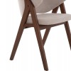 ΚΑΡΕΚΛΑ HANA HM9746.11 RUBBERWOOD ΣΕ ΜΑΥΡΟ ΧΡΩΜΑ-ΓΚΡΙ ΥΦΑΣΜΑ 55,5x60x85Yεκ.