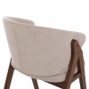 ΚΑΡΕΚΛΑ HANA HM9746.11 RUBBERWOOD ΣΕ ΜΑΥΡΟ ΧΡΩΜΑ-ΓΚΡΙ ΥΦΑΣΜΑ 55,5x60x85Yεκ.