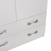 ΝΤΟΥΛΑΠΑ 3ΦΥΛΛΗ ΜΕ ΠΑΤΑΡΙ CARLY HM10891.05 ΜΕΛΑΜΙΝΗ ΣΕ ΛΕΥΚΟ 150X55Χ240Υεκ.