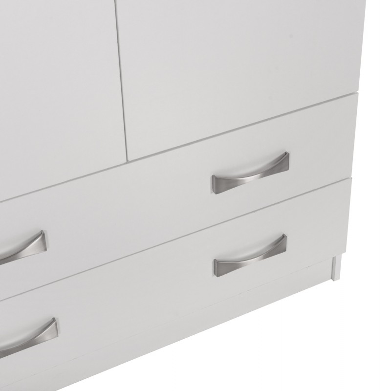 ΝΤΟΥΛΑΠΑ 3ΦΥΛΛΗ ΜΕ ΠΑΤΑΡΙ CARLY HM10891.05 ΜΕΛΑΜΙΝΗ ΣΕ ΛΕΥΚΟ 150X55Χ240Υεκ.