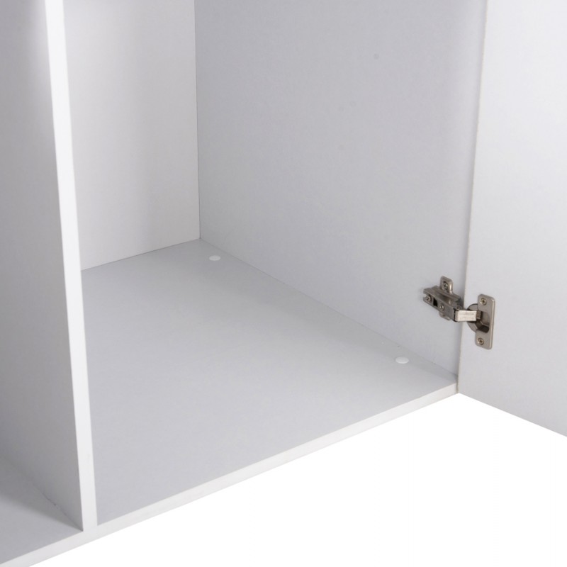 ΝΤΟΥΛΑΠΑ 3ΦΥΛΛΗ ΜΕ ΠΑΤΑΡΙ CARLY HM10891.05 ΜΕΛΑΜΙΝΗ ΣΕ ΛΕΥΚΟ 150X55Χ240Υεκ.